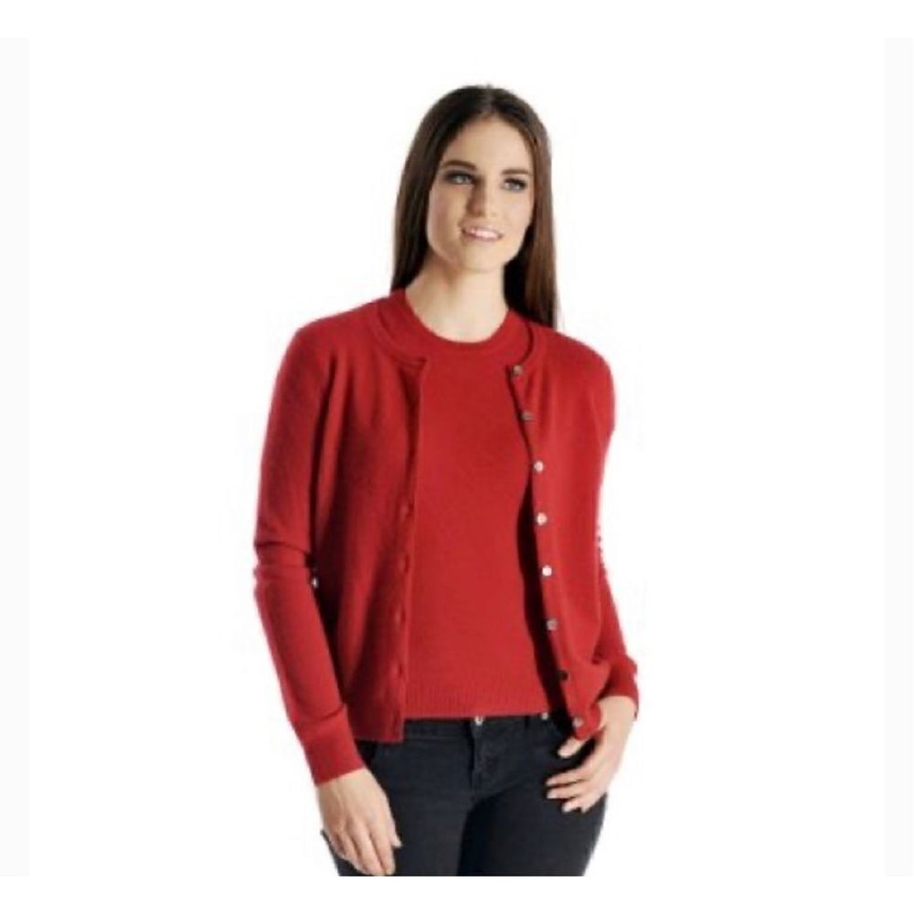 Real Clothes Saks Fifth Avenue Silk Blend Cardigan and Top Set Size Large